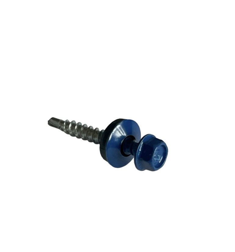 Vrut farmářský samovrtný s podložkou 4,8x35 modrý 5010 - 250ks