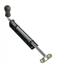 WSPU 250c Zástrč pružinová s dřev. koncovkou černá 250x30mm