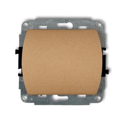 KARLIK Jednoduchý vypínač zlatý metalický