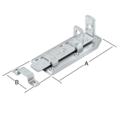 WZP 180 Zasuwka zamykana z ryglem prostym 180x65mm