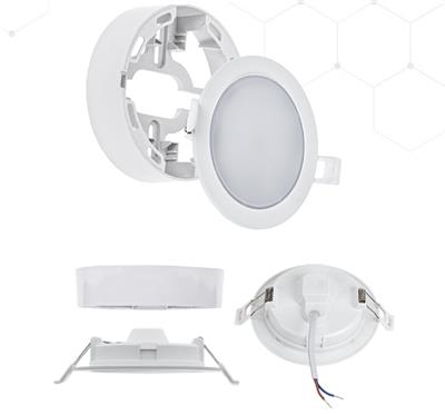 LED panelové světlo 6W bílé CIRCLE 2v1 pt 3K 170x35mm