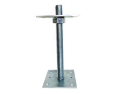PSR 80s Patka sloupku stavitelná šroubem  80x250mm/M24 svařená