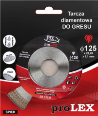 Tarcza diamentowa cienka do GRESU 125x1,2