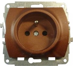 KARLIK Jednoduchá zásuvka bílá s uzemněním