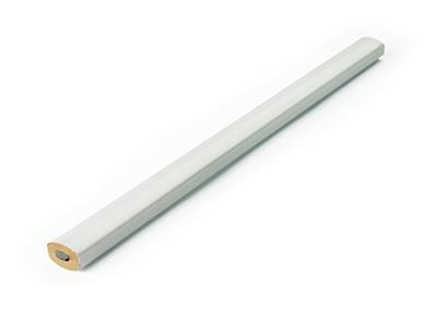Ołówek stolarski biały 25cm