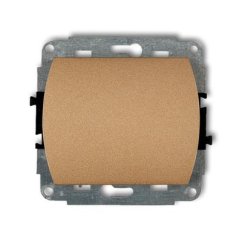 KARLIK Jednoduchý vypínač zlatý metalický