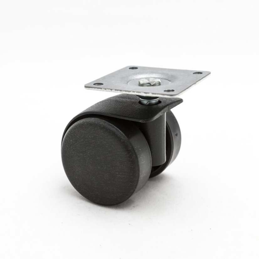 Kolečko otočné d40 s montážní deskou