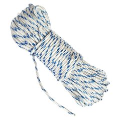 PPF 4 Polypropylenové lano pletené s jádrem - průměr 4mm, 50 metrů bílé