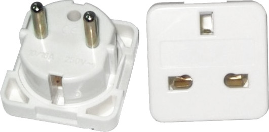 adapter podróżny biały/ angiel. gniazdo /