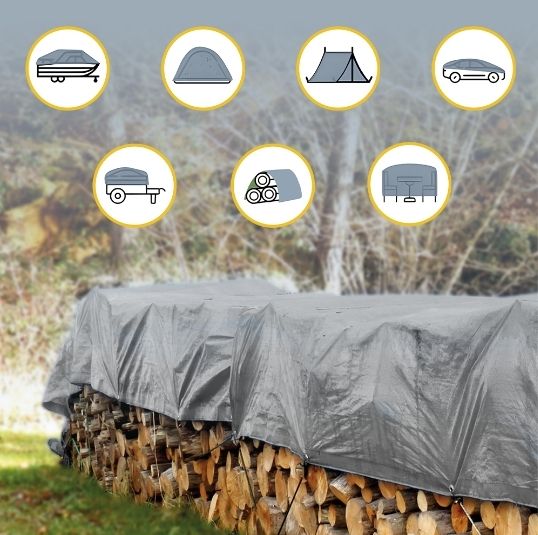 Zakrývací plachta stříbrná 3x4m 130 g