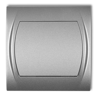 KARLIK jednoduchý vypínač metalický stříbrný