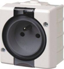 Jednoduchá zásuvka s klapkou