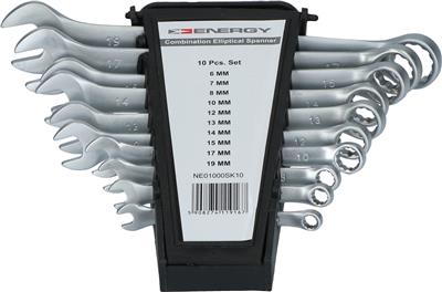Sada očkových a plochých klíčů 6-19mm 10ks