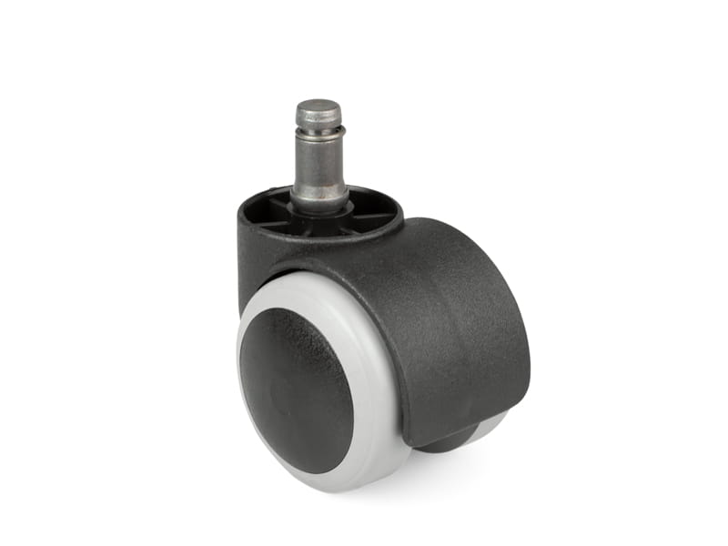 Kolečko otočné d50 s čepem d11, pogumované
