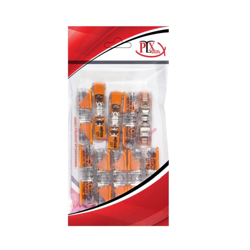 Kabelová spojka PLX 2-2,5mm, 10 ks