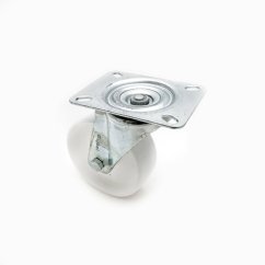 Zestaw kołowy skrętny fi80/80kg, poliamid, łożysko ślizgowe