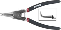 Kleště na pojistné kroužky zahnuté YATO
