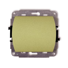 KARLIK Jednoduchý vypínač zlatý