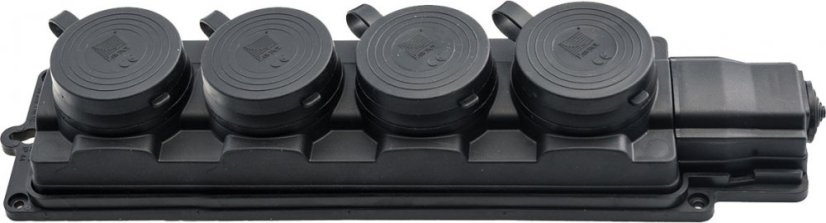 Zásuvka gumová IP44 - 4 zásuvky