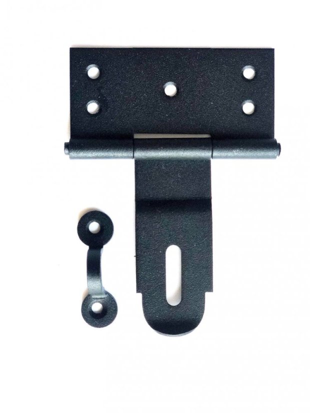 ZZP 70c Závěs zamykací jednoduchý70x40x80mm černý