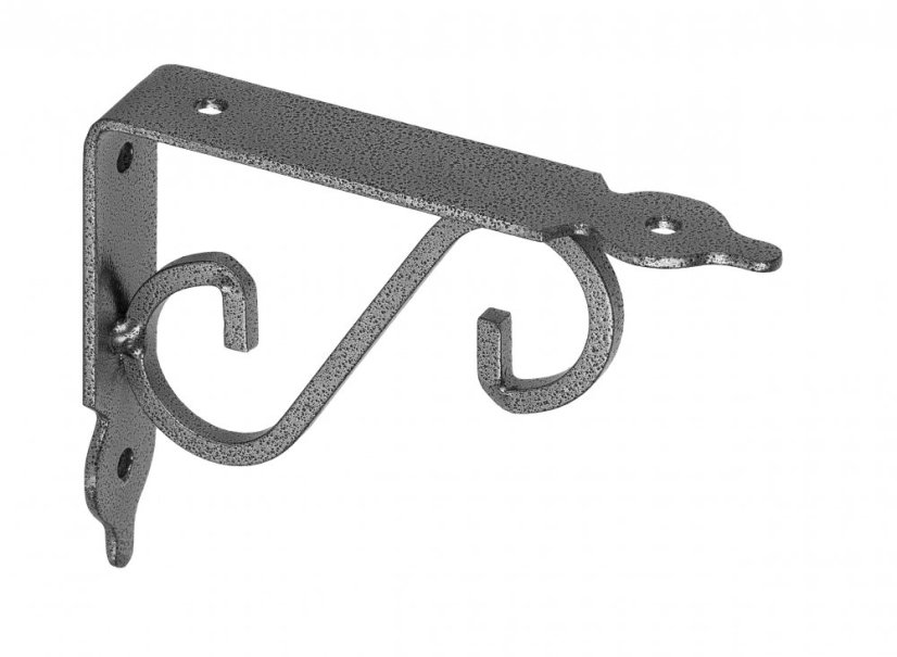 WOZ 140 GS konzola dekorativní kovaná 140x110 gradovaná stříbrná