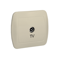 KONTAKT SIMON Jednoduchá anténní zásuvka RTV bílá