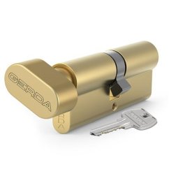 Mosazná cylindrová vložka s knoflíkem 50G /30mm