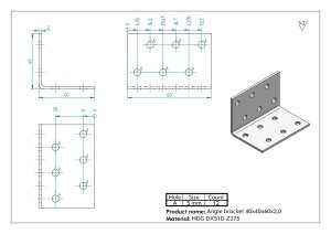KM2 Úhelník montážní tesařský 40x40x60x2mm