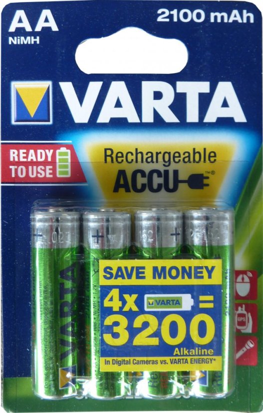 AKUmulator VARTA R6 2100mAh (blister=4szt.)