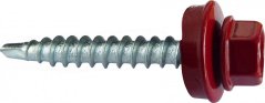 Wkręty farmerskie samowiercące z borem, farmery 4,8x35 czerwony RAL 3016 - 250szt