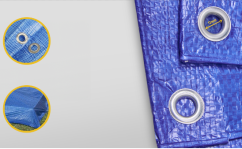 Zakrývací plachta modrá 10x15m 50g/m2