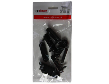 Skluz s čepem dvojitý černý černý  - 8 ks