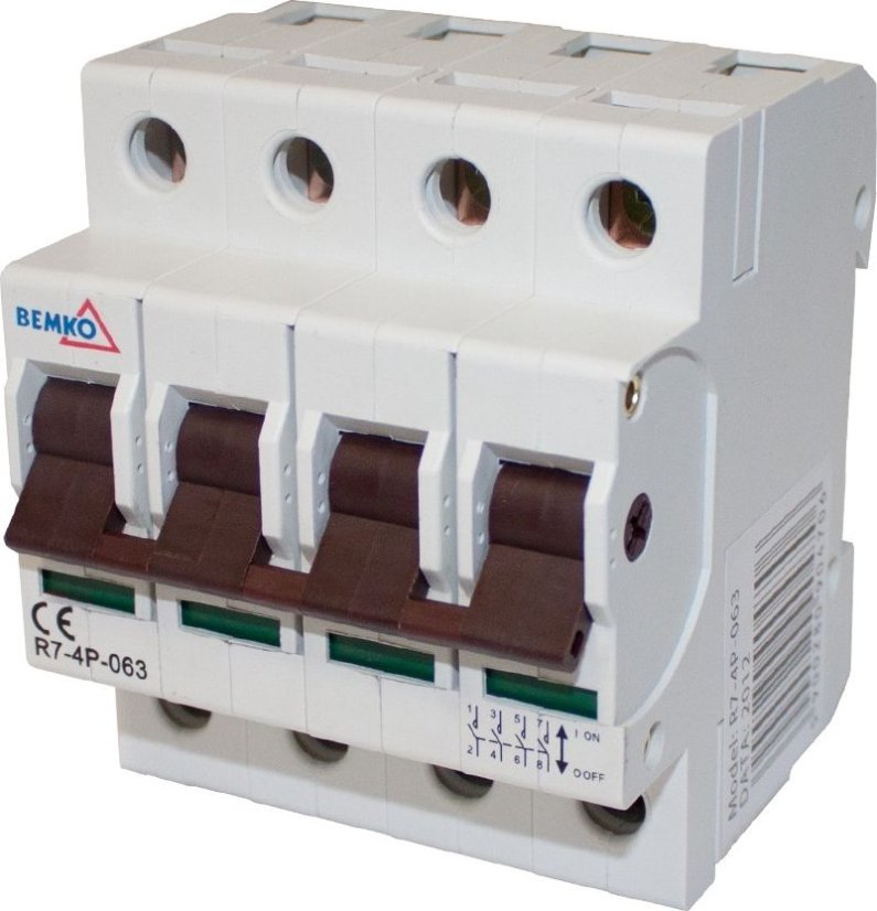Vypínač izolační 63A - počet modulů 1