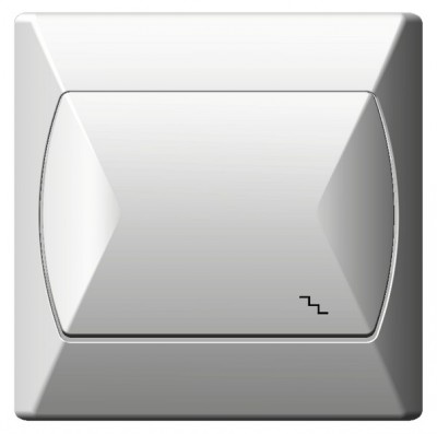 Schodištový vypínač bílý