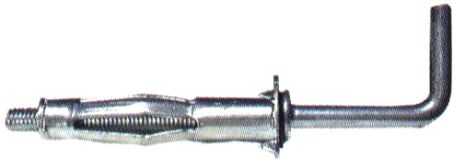 Kovová hmoždinka typ MOLLY do dutin s hákem M4 d9x38 - 100ks