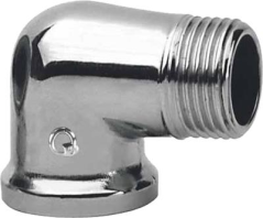 Koleno CHROM nyplové 1/2"