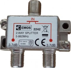 Rozdvojka anténní 2 zásuvky