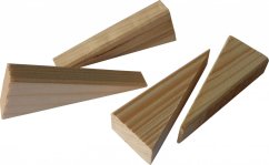 Klín montážní dřevěný montáž oken a dveří 16 - 4 ks