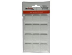 Filcová podložka 27x27 bílá - 12 ks