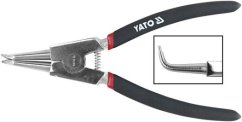Kleště na pojistné kroužky zahnuté YATO