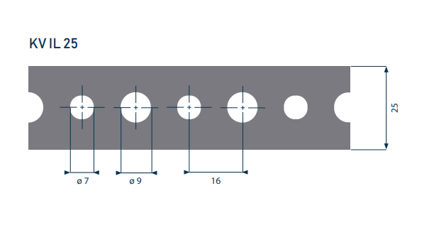 TM 4/25 25x0,7mm páska montážní ocelová pozinkovaná - 25 metru