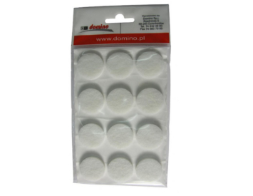 Filcová podložka d28 bílá - 12 ks