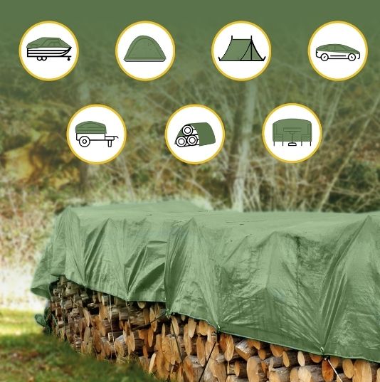 Zakrývací plachta zelená 3x4m 90g