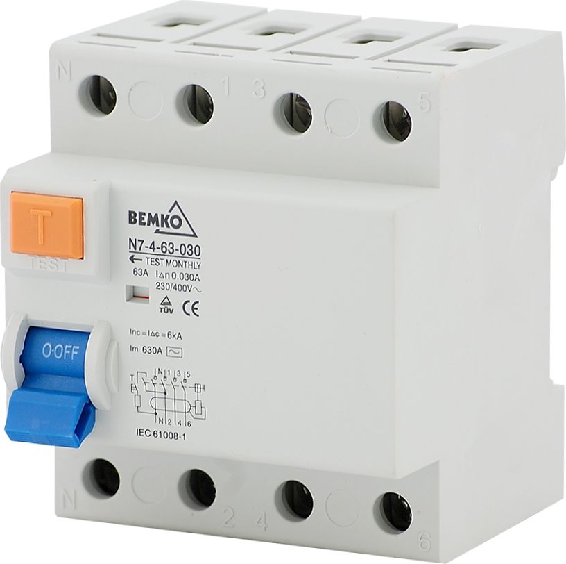 Vypínač 3 fázový 30mA/40A