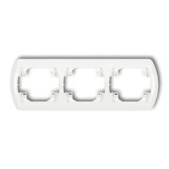 KARLIK Rámeček na zásuvku trojitý metalik zlatý