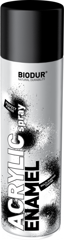 Akrylový matný černý lak ve spreji 500ml/ 9005 M