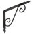WOZ 240 GC wspornik ornamentowy kuty 240*190 gradowany czarny