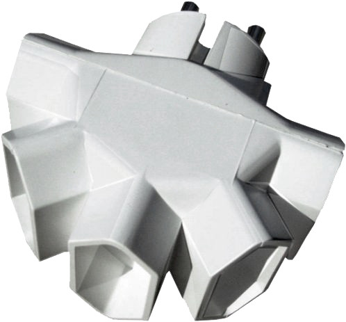 Rozbočka síťová plochá 5 zásuvek