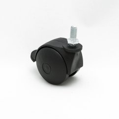 Kolečko otočné d50 s čepem M8 a brzdou