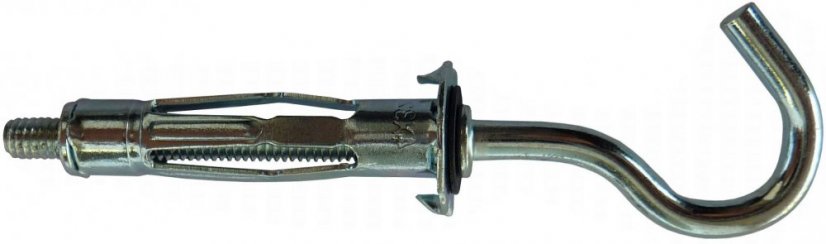 Kovová hmoždinka typ MOLLY do dutin se stropním hákem M4 9x38 - 100ks